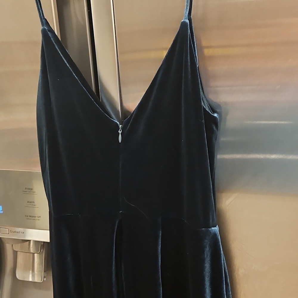 💕BETSEY JOHNSON💕 Faux Wrap Dress ~ Pine Green Velvet 4 NWOT - Picture 7 of 9